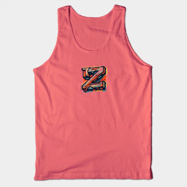 Letter Z design graffity style Tank Top by grappict